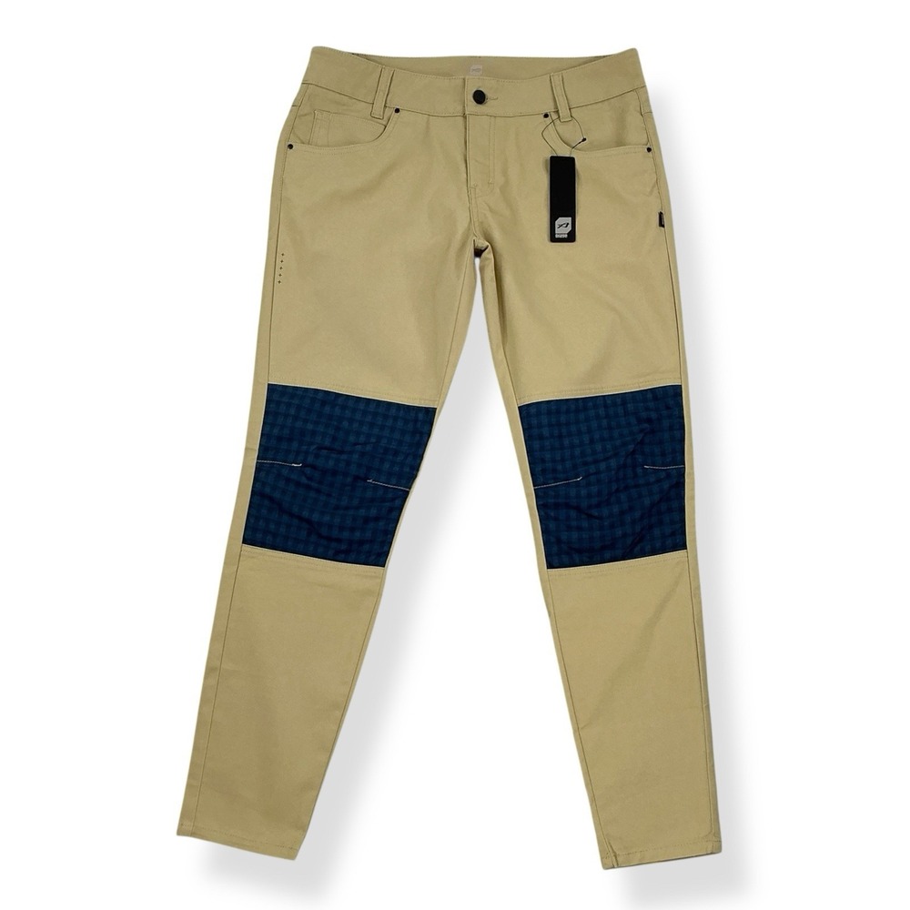Orage Pants Womens Size 10 (32x28) Beige Fox Pant Knee Patch Skinny Slim NWT